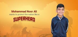 Mohammad Wants to Protect the Nation Like A Superhero