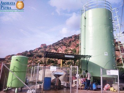 Akshaya Patra adopts first Biogas unit at Ballari kitchen