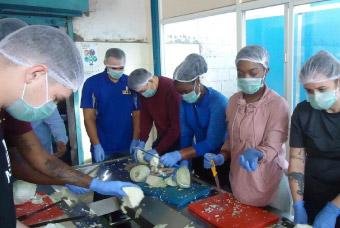 The US Navy Personnel Volunteers for Akshaya Patra’s kitchen in Visakhapatnam